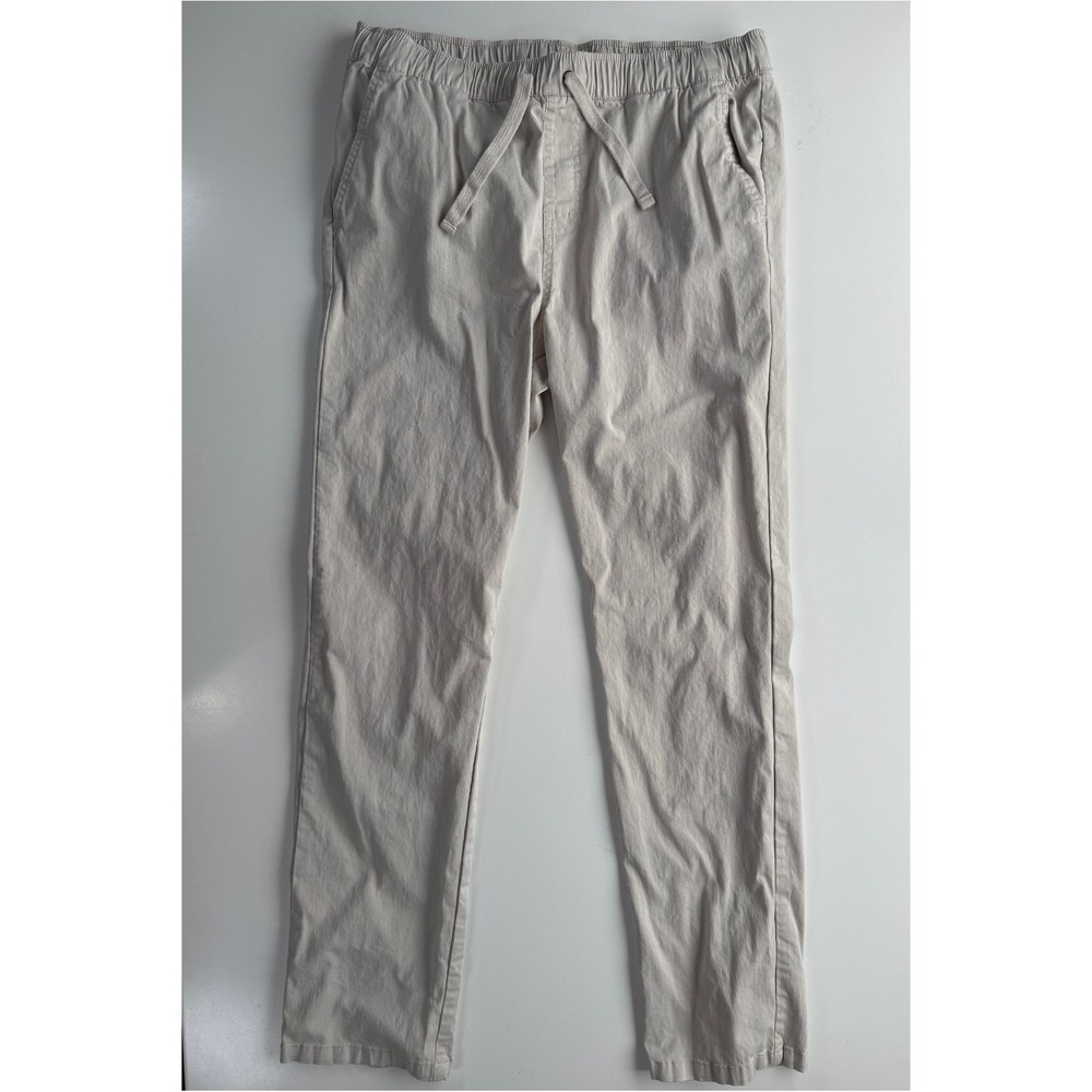 KATIN Slim Straight Pipeline Pull-On Elastic Waist Chino Pants Mens XL Khaki